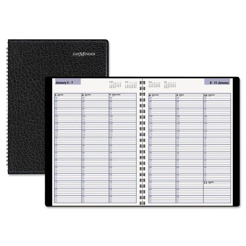 Weekly Appointment Book Date Recycled Black 8  x 11 2015 DayMinder Calendar New
