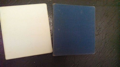 2 Old 3 Ring Binders 1 Blue 1 White