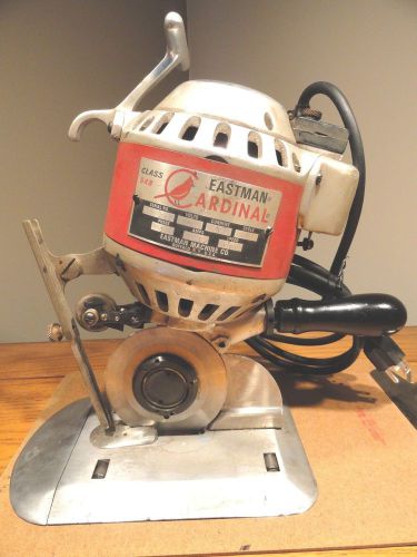 Eastman cardinal 548 round knife cutter - just serviced w/new parts for sale