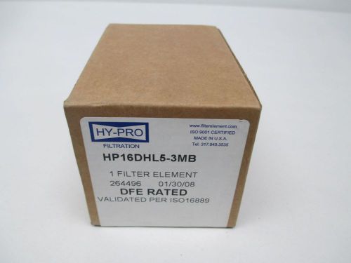 NEW HY-PRO HP16DHL5-3MB ELEMENT 4-1/2 IN HYDRAULIC FILTER D303672