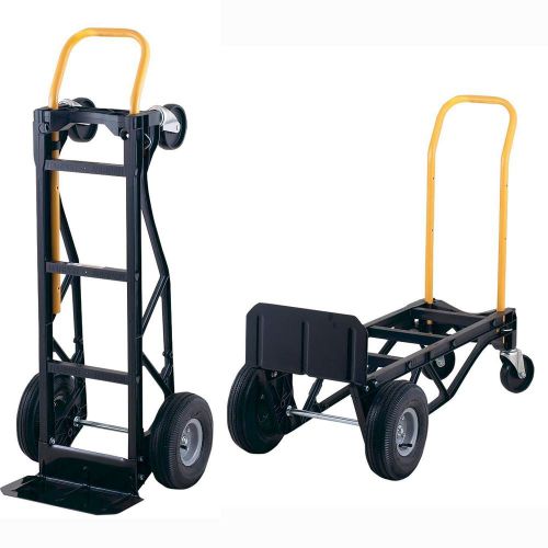 700-pound nylon convertible hand truck 2 wheel dolly/ 4 wheel cart steel tough for sale