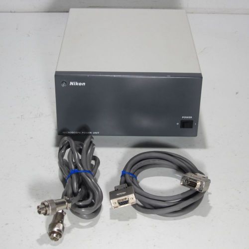NIKON V-PS100DU-2 POWER SUPPLY UNIT &amp; CABLES FOR E800/E1000 MICROSCOPE
