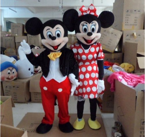 Mickey Mouse Y Minnie Mouse Disfraz Mascot Costume