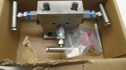 Pgi international valve m-650scg 3 valve manifold assembly new in box for sale