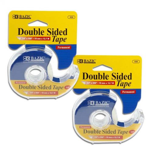 Double Sided Permanent Tape with Dispenser - Set of 2