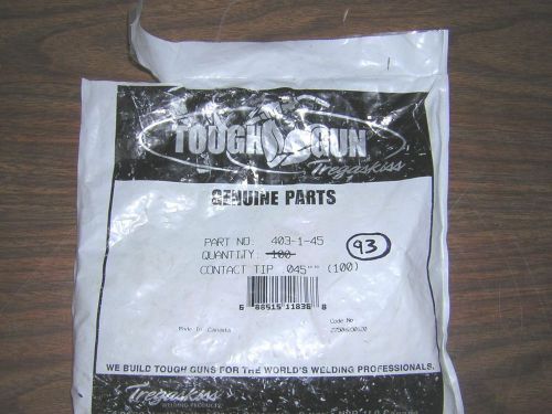 Tregaskiss contact tips for .045 403-1-45 (93 pieces) for sale