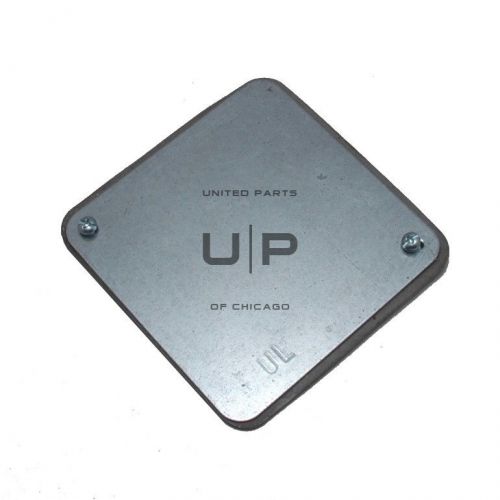 UL Square Box / Device Cover, Steel, size 4&#034;x 4&#034;, with screws and gasket, NEW