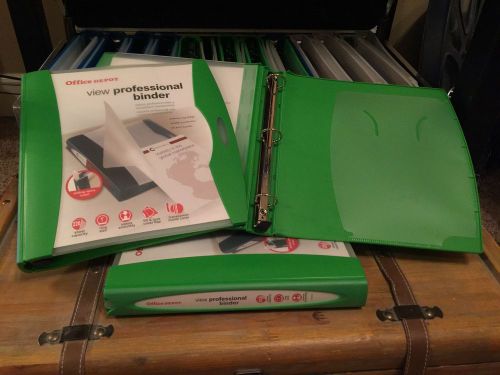 Office Depot: View Professional Binder, 1in. Rings, 220 Sheets, Emerald (Green)