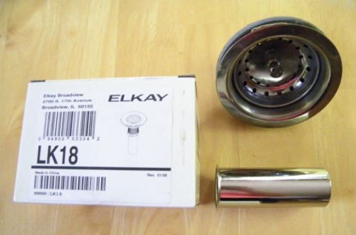 Elkay lk18 stainless steel sink grid strainer for 3.5&#034; opening, nib, free us s&amp;h for sale