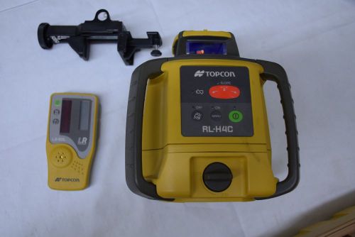 Topcon self-leveling slope-matching rotary laser level rl-h4c w/ ls-80l &amp; case for sale