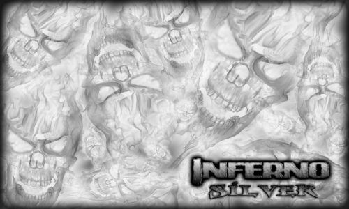 Inferno Silver -  Hydrographics / Water transfer printing Film