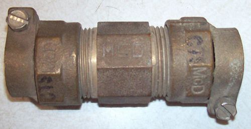 McD CTS 3/4&#034; Brass Compression Union Coupling Fitting