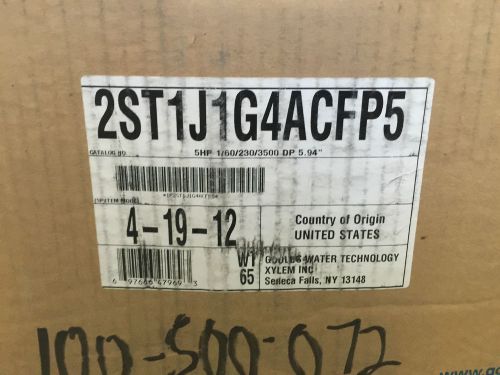 GOULDS 2ST1J1G4ACFP5 NPE SERIES END SUCTION 316L SS CENTRIFUGAL FIRE WATER PUMP