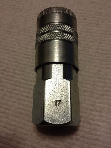 Parker pneumatic quick coupling 17,body 1/2&#034;,female 1/2&#034;-14 nptf,free ship for sale
