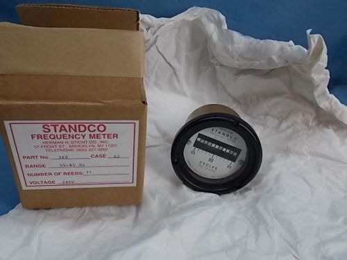 Standco 362-S2 55-65Hz 11 Reeds 200-250 Volts Frequency Meter NEW