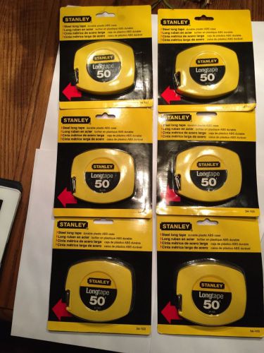 Stanley 50&#039; longtape tape measurer 50&#039; x 3/8&#034; 5 pack for sale