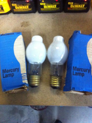 Sylvania 100 watt mercury lamps #H88J4-100/DX (Lot of 2)