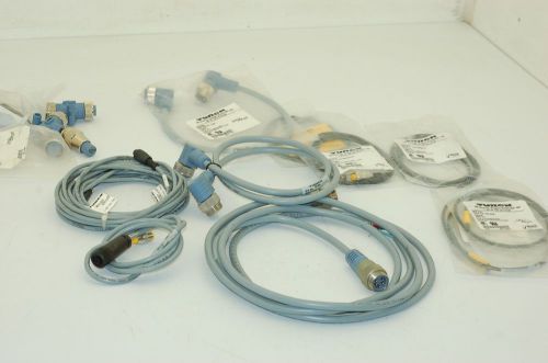 Turck pico-fast, bus stop, euro-fast cables &amp; connectors - lot of 17 for sale