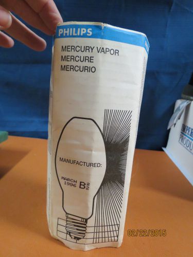 Vintage-philips mercury vapor lamp-175 watt-h39kb-175-made in usa for sale