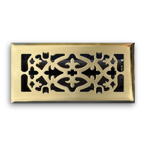 Truaire C164-OPB 04X10(Duct Opening Measurements) Decorative Floor Grille 4-Inch