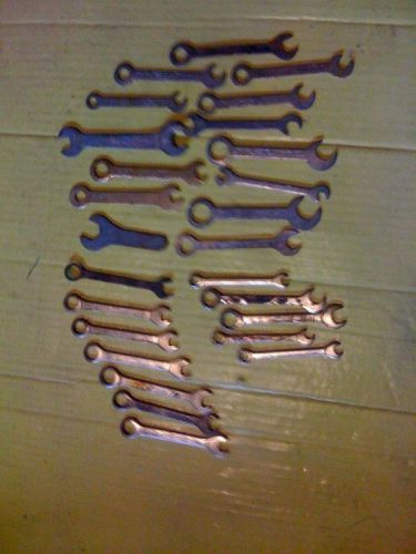 Vintage OXWALL mini HOBBY wrenches - lot of 25 - GOOD