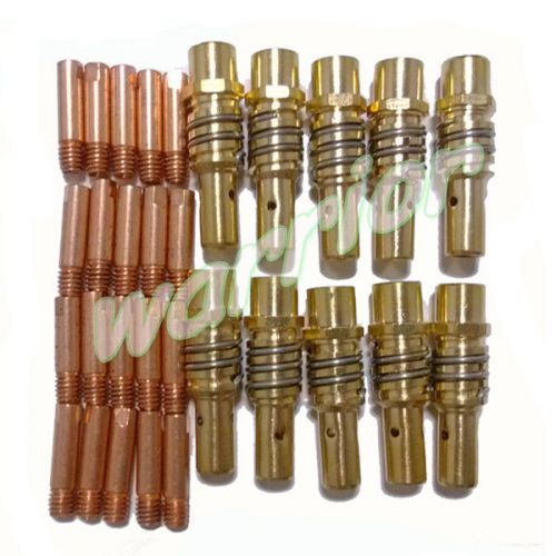 80pcs MB15AK Contact Tips and Holders Consumables Copper Material m6*25 for Mig