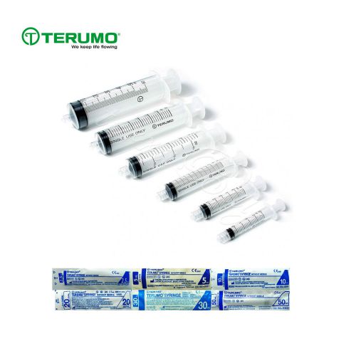 20ml 30ml 50ml terumo 3-part hypodermic medical sterile syringes / packs of 5 for sale