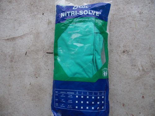 12 NEW PAIRS BEST NITRI-SOLVE # 730 XLG SIZE 10 NITRILE GLOVES