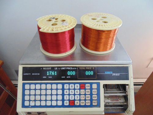 Magnet wire, enameled copper, 26 awg gauge 17.61 lbs 2 spools for sale
