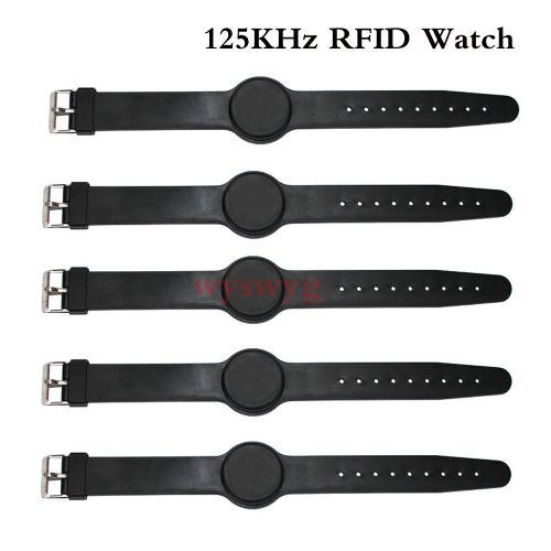 5pcs 125KHz RFID EM4100 Wristband Watch Induction Waterproof For Access Control