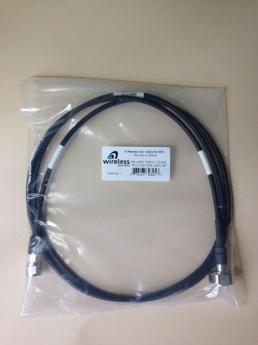 FSJ1-50A RF Cable Assembly N Male Plug CL to 7/16 DIN Male Plug CL, 96&#034; Length