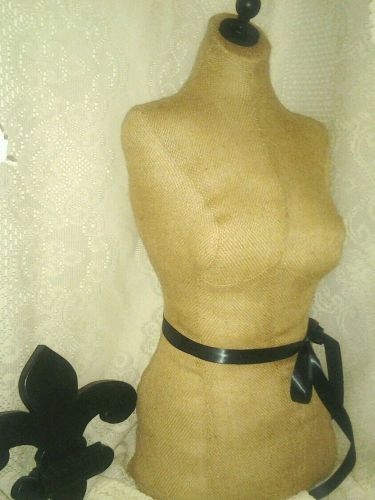 Decorative dress form countertop mannequin jewelry making burlap display sale