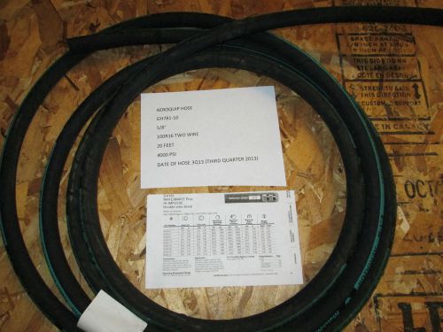 Aeroquip hydraulic hose gh781-10 5/8&#034; 100r16 two wire 20 feet for sale
