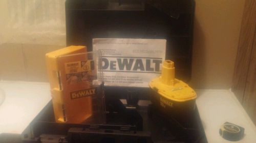 DEWALT- 18v battery, toolbox, and case