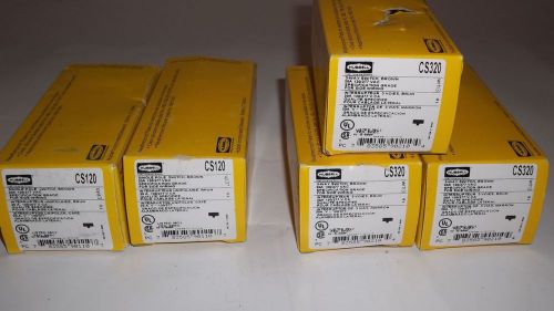 HUBBELL LOT OF (3) CS320 SWITCH 20 Amp 120-277 3 WAY AND (2) CS120 SINGLE POLE