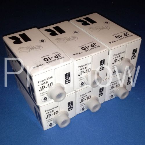6 Ricoh Compatible JP10 Ink Gestetner CPI5 HQ7000 Manufactured within 60 Days!
