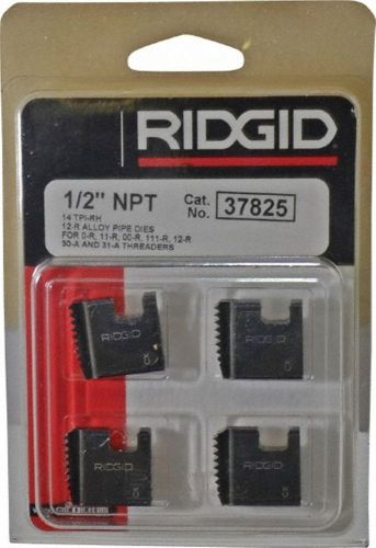 Ridgid 37825 alloy pipe threading dies 1/2&#034; 12r npt set of 4  usa made free ship for sale