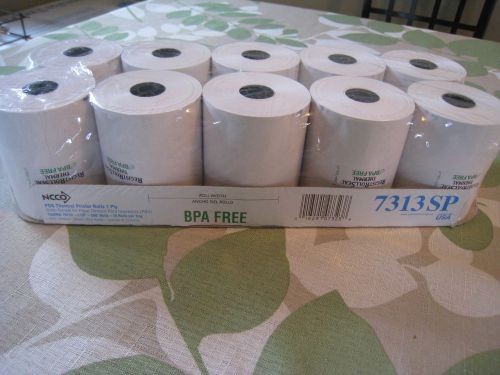 Lot of 10  3 1/8&#039;&#039; x 200&#039; THERMAL CASH REGISTER RECEIPT POS PAPER ROLL  7313SP