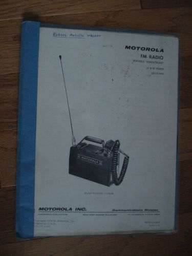 Motorola PT400 132-174MHz High Band Service Manual