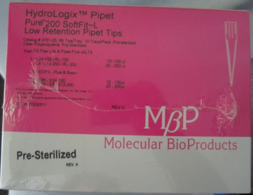 Molecular bioproducts 3751-05 pure 200 softfit~l pipet tips 960 tips for sale