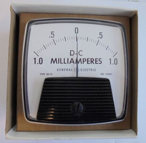 Vintage GE Panel Meter D-C Milliamps in Original Box