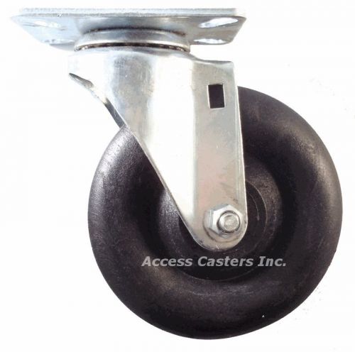 5rbkhs 5&#034; x 1-3/8&#034; high-temperature nylon swivel caster, 300 lbs capacity for sale