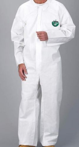 New~qty (25)  lakeland coveralls with collar,  micromax(r) 3p, white, open, 2xl for sale