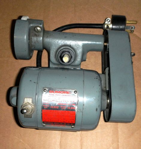 Dumore 14-011 1/14hp tool post grinder 10,000 rpm full load16000 rpm no load for sale