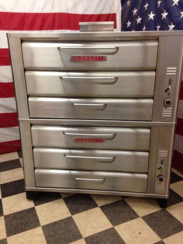 Blodgett pizza oven 981 982 double stack 4 stone decks 650f thermostat ovens for sale