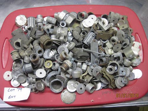 Lot 79  60+ pieces assort EMT fittings see picts