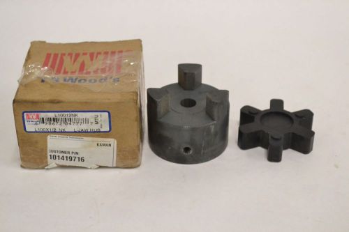 Tb woods l10012nk l100x1/2 nk coupler l-jaw type rough bore 1/2in hub b322332 for sale