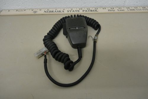 Vintage GE General Electric Microphone Base Mobile Police Fire  Classic 7654