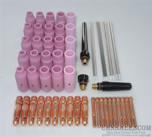 60 pcs tig welding torch kit  wp-17 wp-18 wp-26 wz8 zirconiated electrode for sale