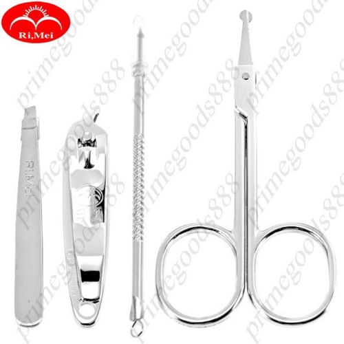4 x stainless steel cosmetic pedicure manicure nail tools nails care clipper set for sale